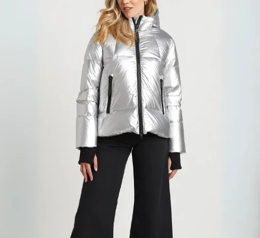 Adroit Atelier - Pacific Short Puffer in Silver