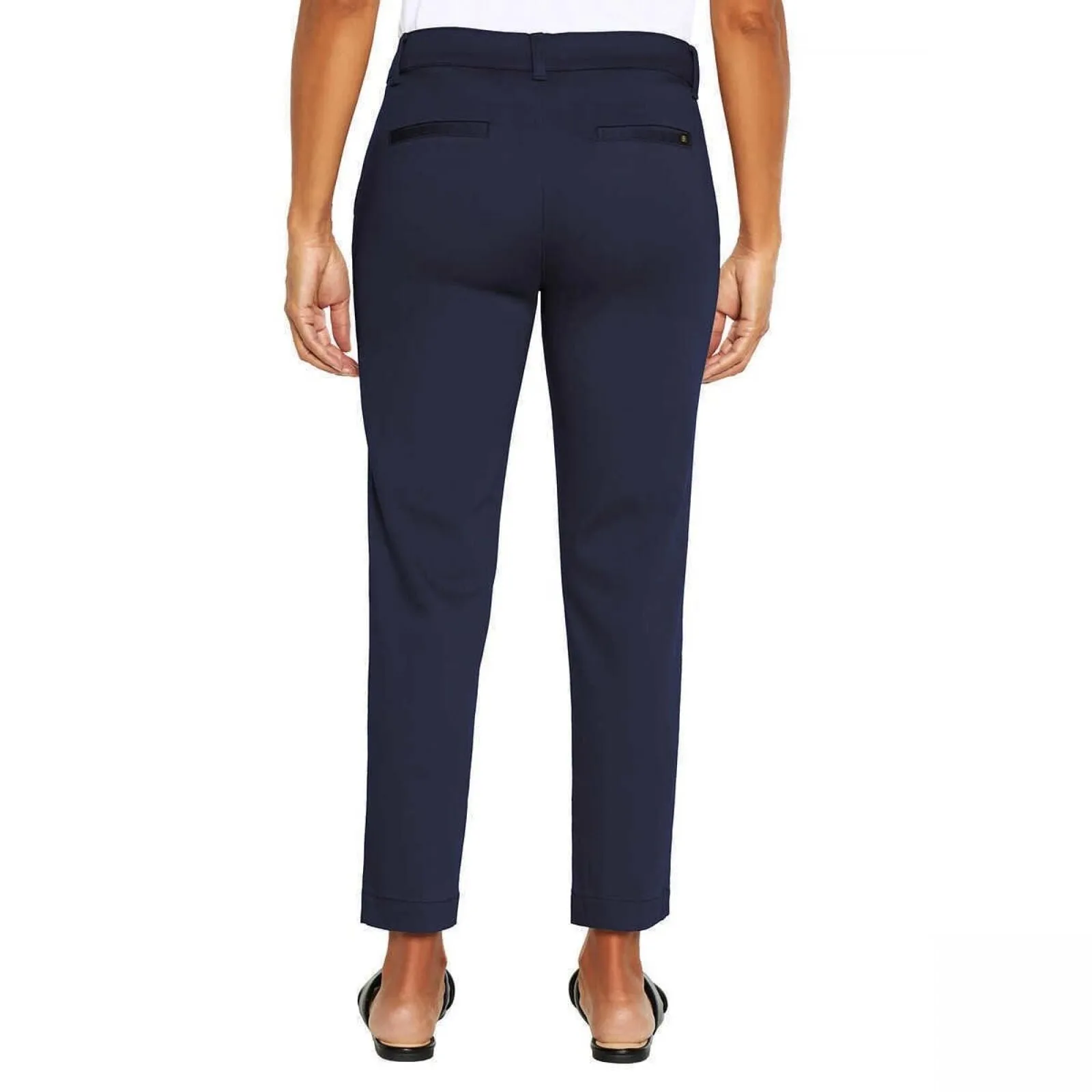 Banana Republic Womens Cropped Chino Pants 1760086 Navy Blue 4