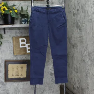 Banana Republic Womens Cropped Chino Pants 1760086 Navy Blue 4