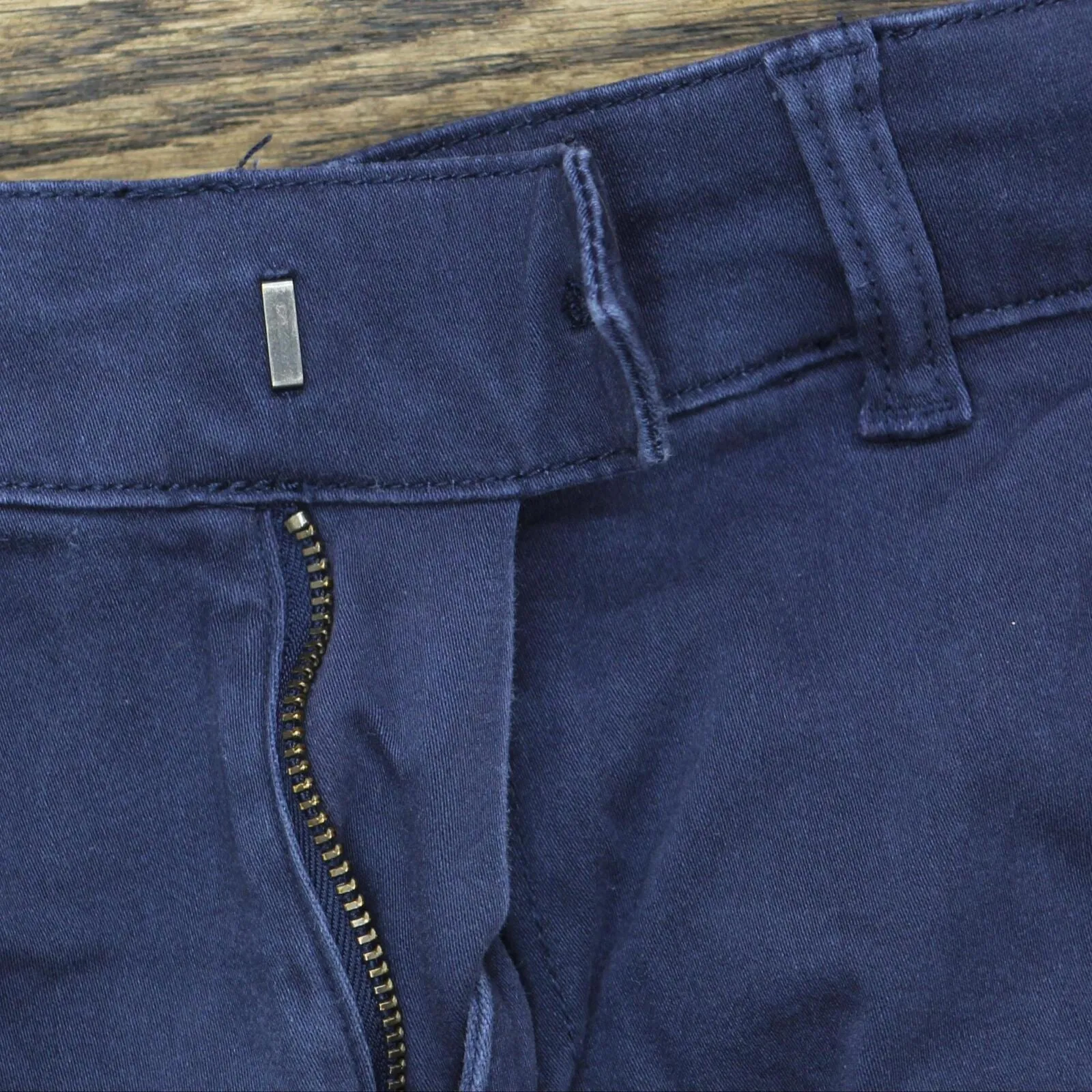 Banana Republic Womens Cropped Chino Pants 1760086 Navy Blue 4
