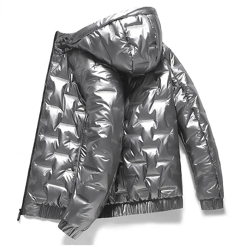 Black Jackets Outwear Men's Clothings Winter Hooded Parkas
