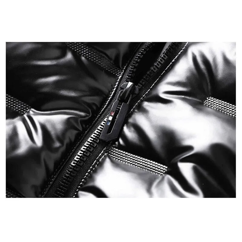 Black Jackets Outwear Men's Clothings Winter Hooded Parkas