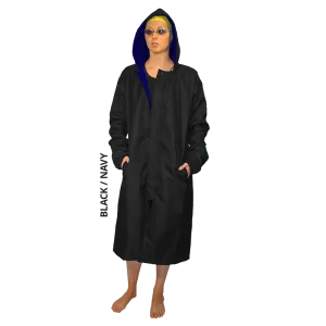 Black/Navy SS Swim Parka