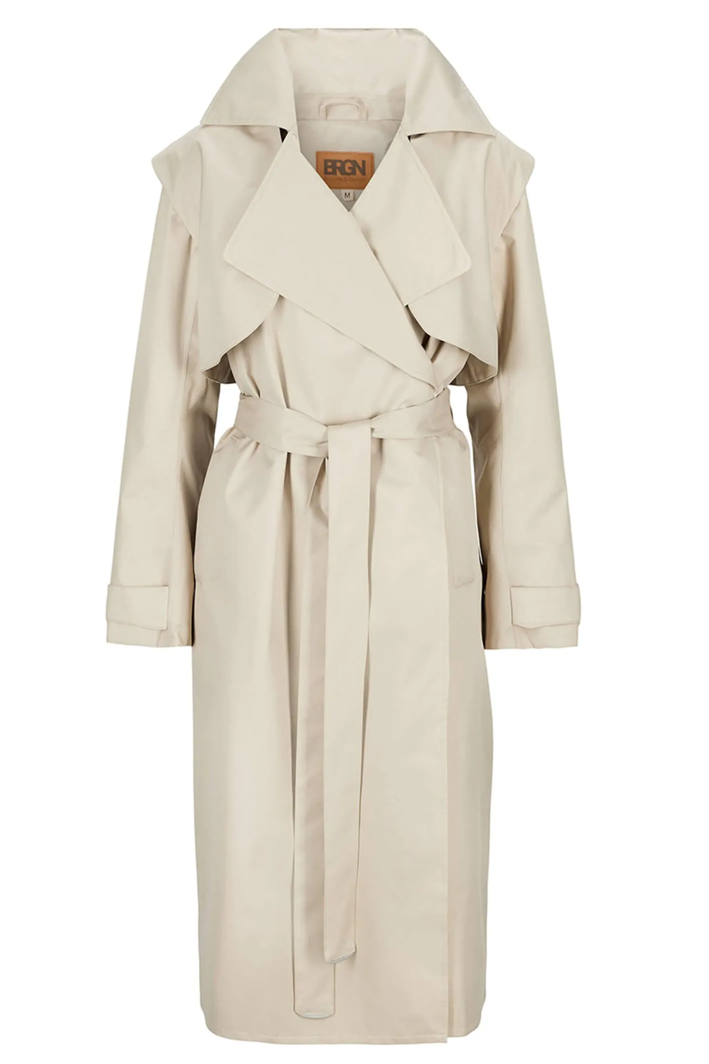 BRGN 15054T2 135 Sand Regndrape Waterproof Trench Coat