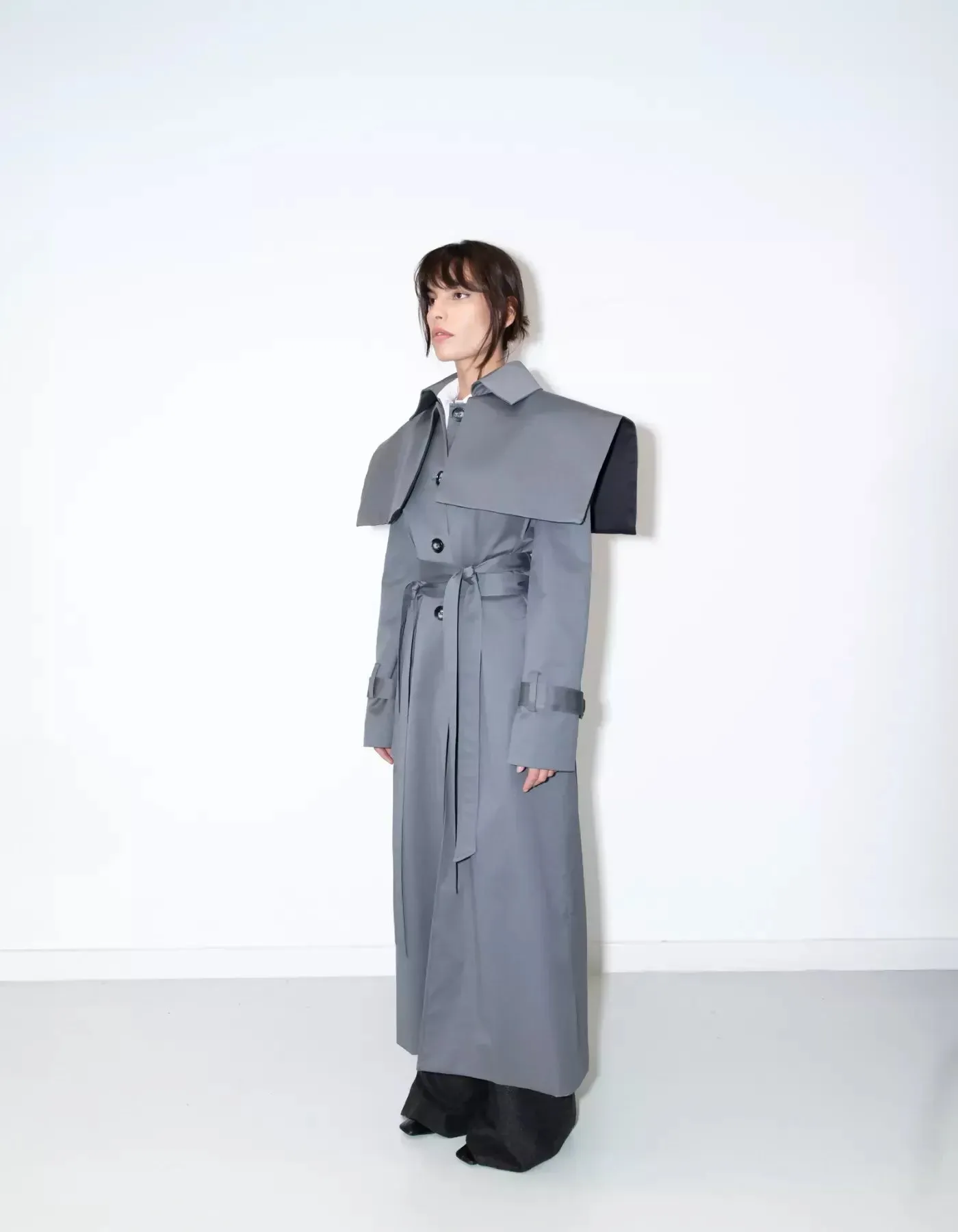 Ceta Cape Trench Coat