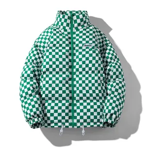Checkered Puffer Jacket