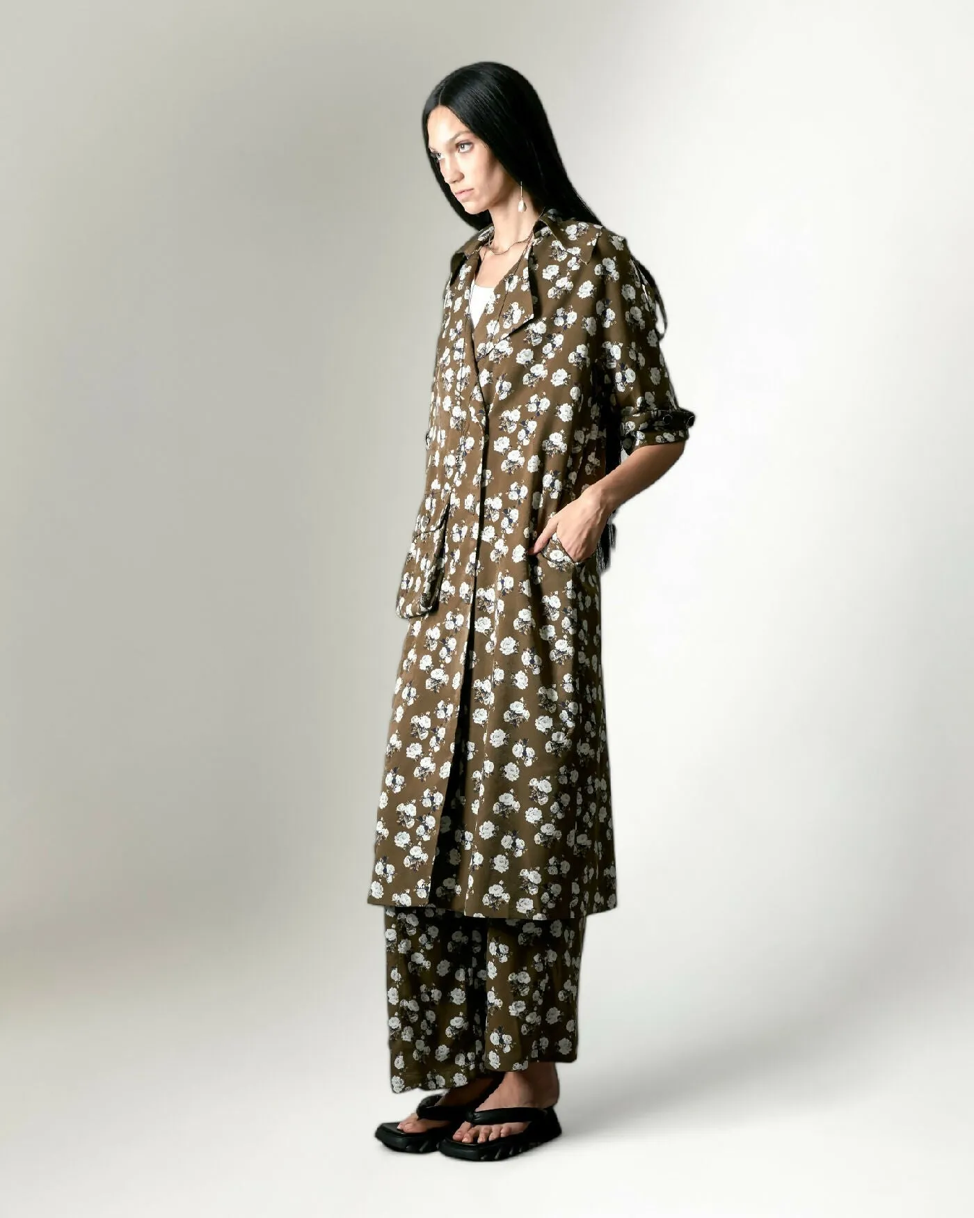 COCOA BLOSSOM TRENCH COAT