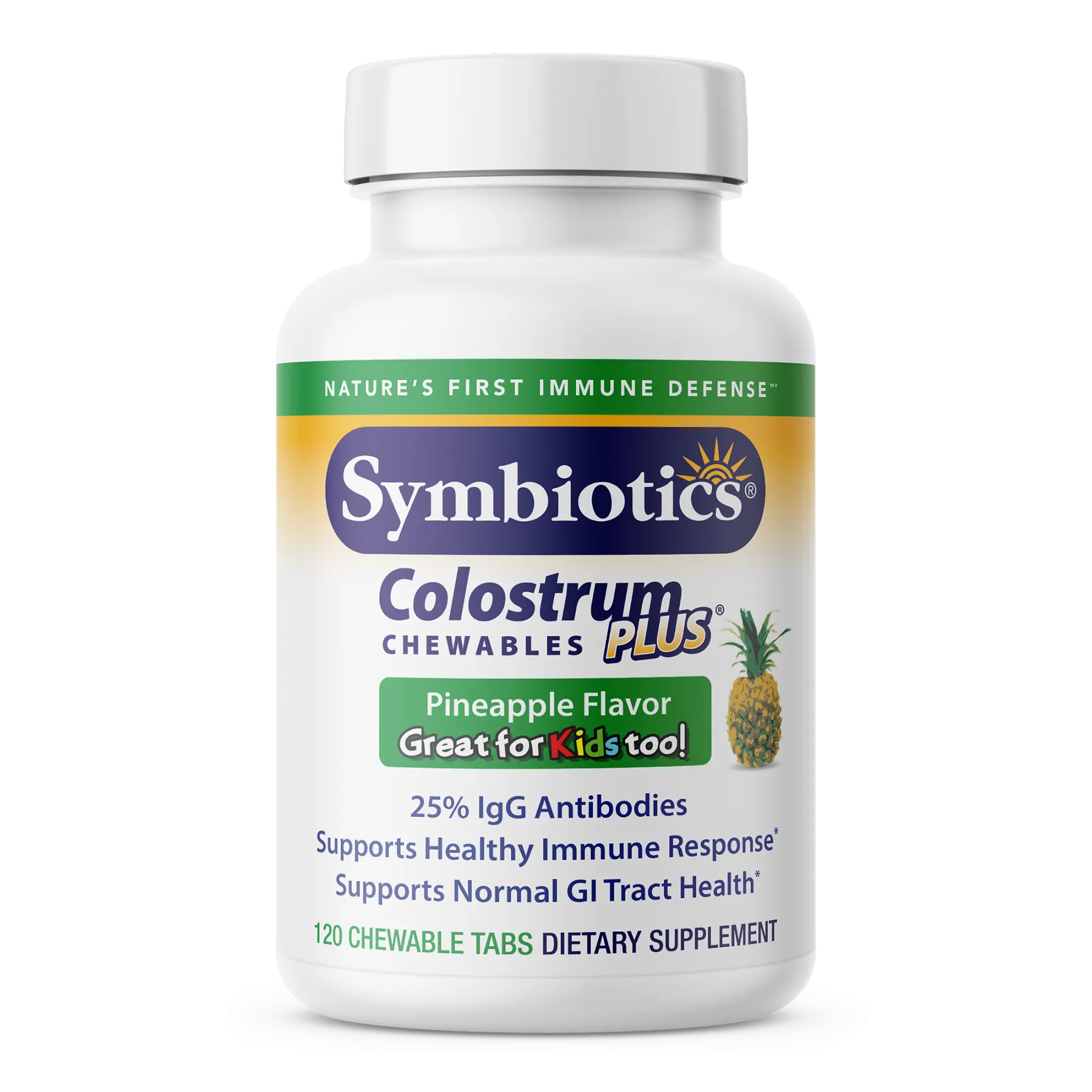 Colostrum Plus Chewables - Pineapple (120 Count)
