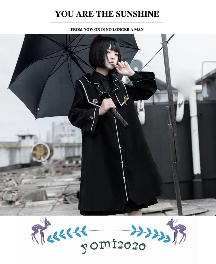 Eieyomi~Dark-themed Gothic Lolita Thick Coat