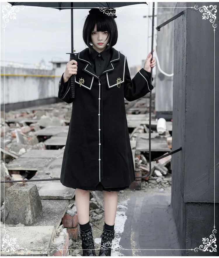 Eieyomi~Dark-themed Gothic Lolita Thick Coat