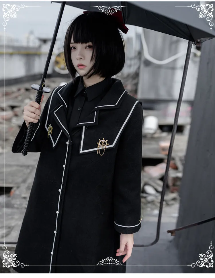 Eieyomi~Dark-themed Gothic Lolita Thick Coat