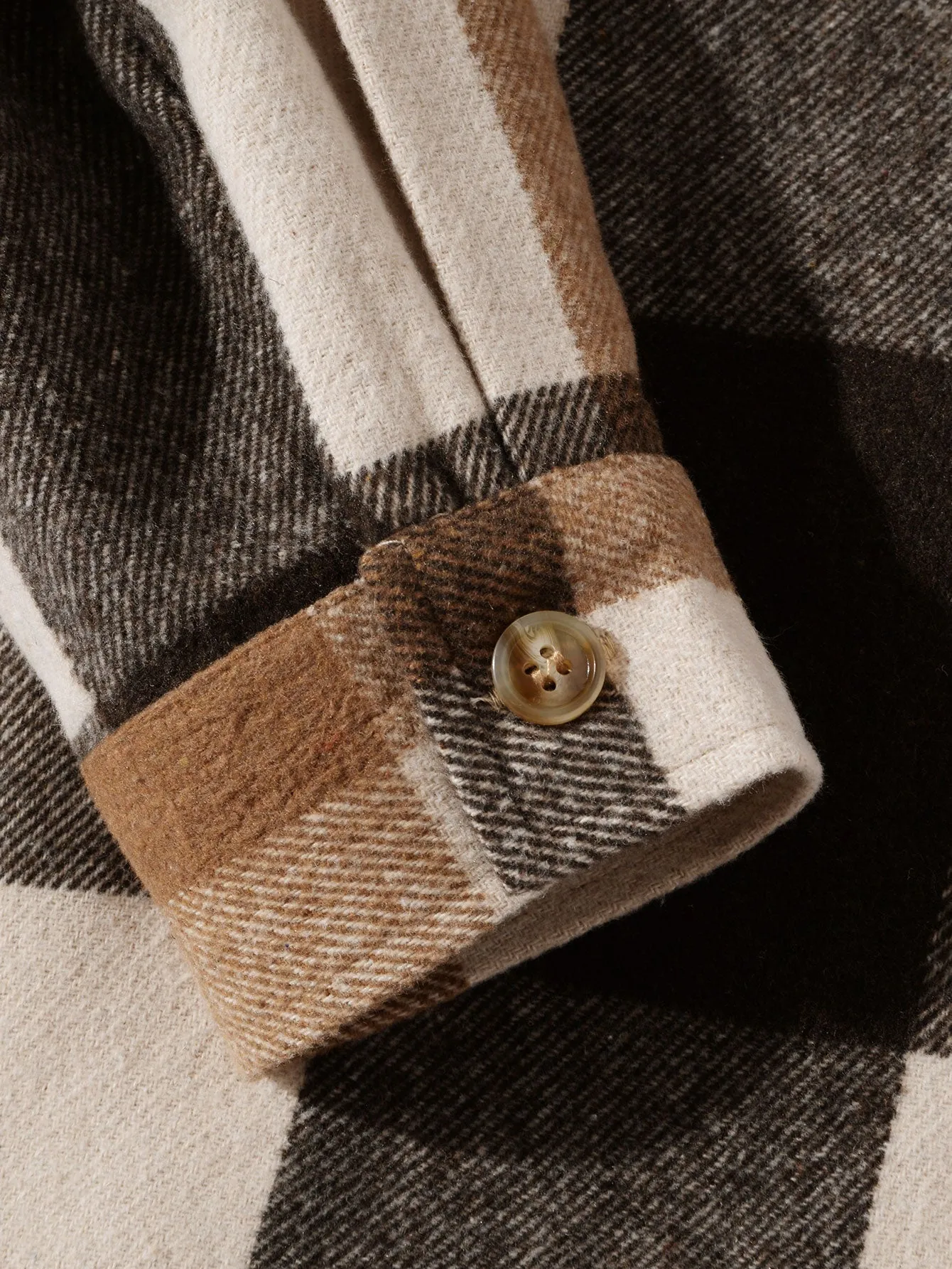 Flannel Plaid Overshirt & Chino Cargo Jogger Pants