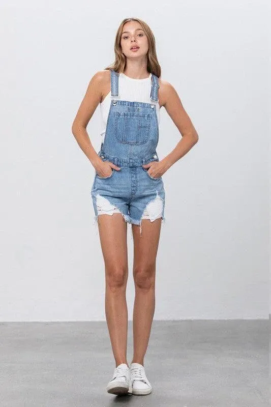 INSANE GENE Overall Shorts
