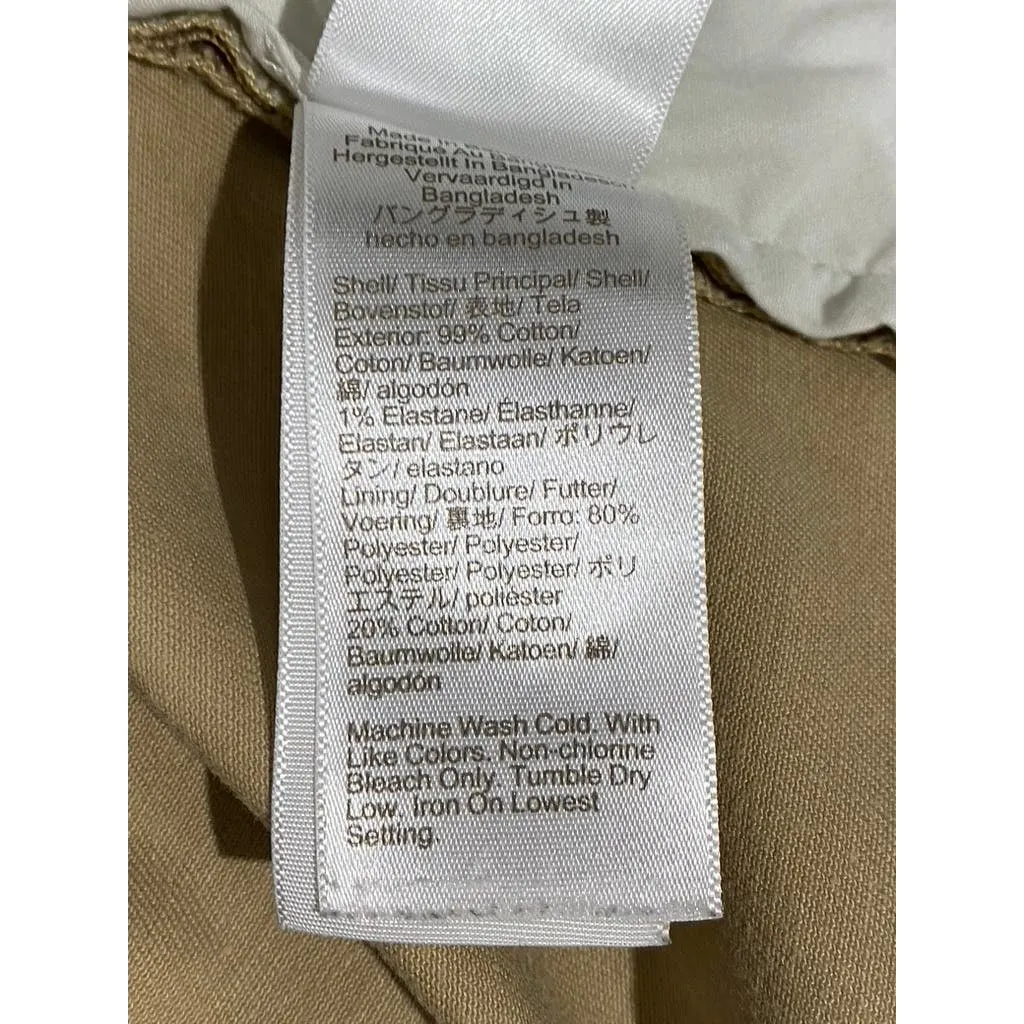 J.CREW Men's British Khaki Flex Slim-Fit Chino Pants SZ 34X32