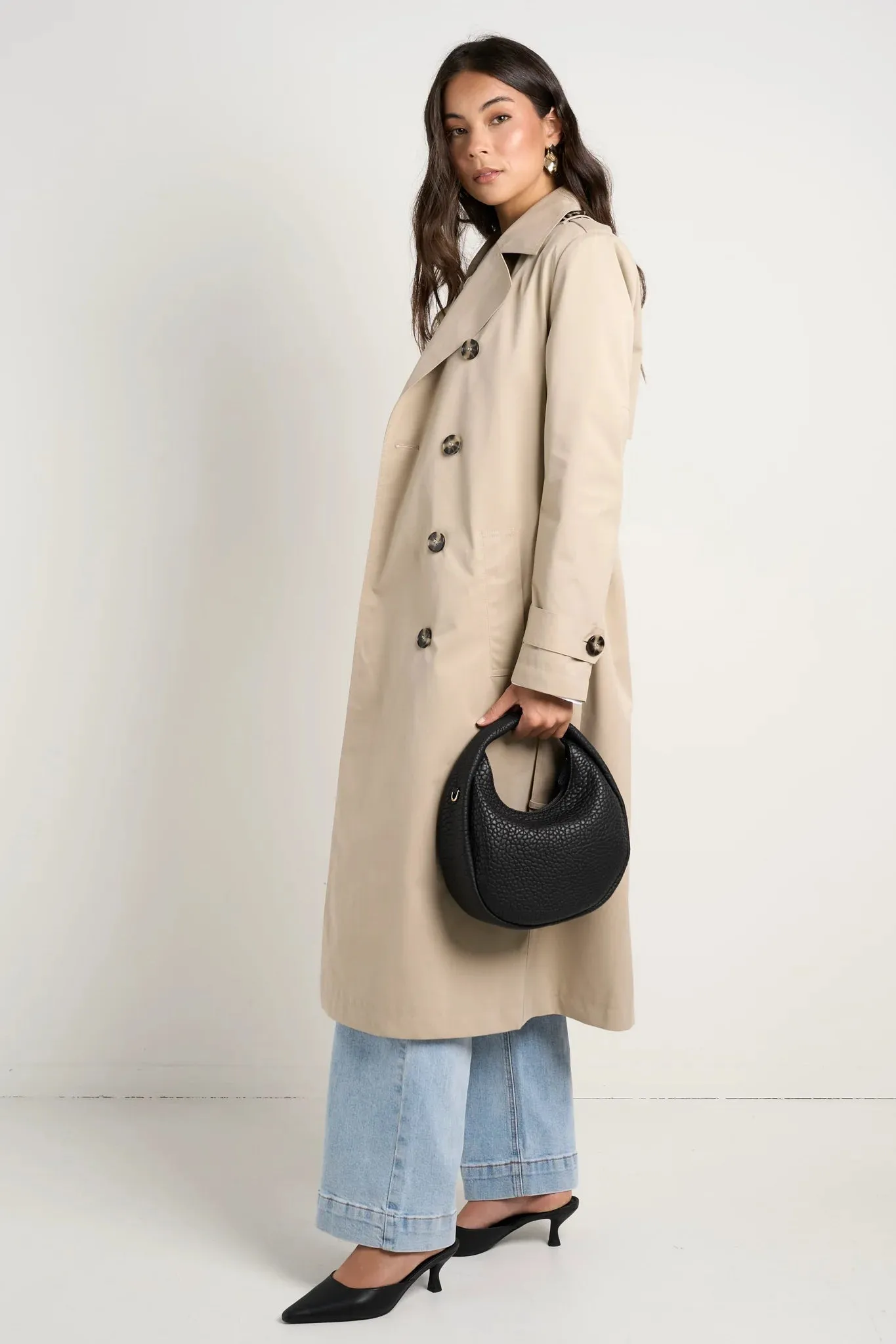 Kensington Trench Coat Stone