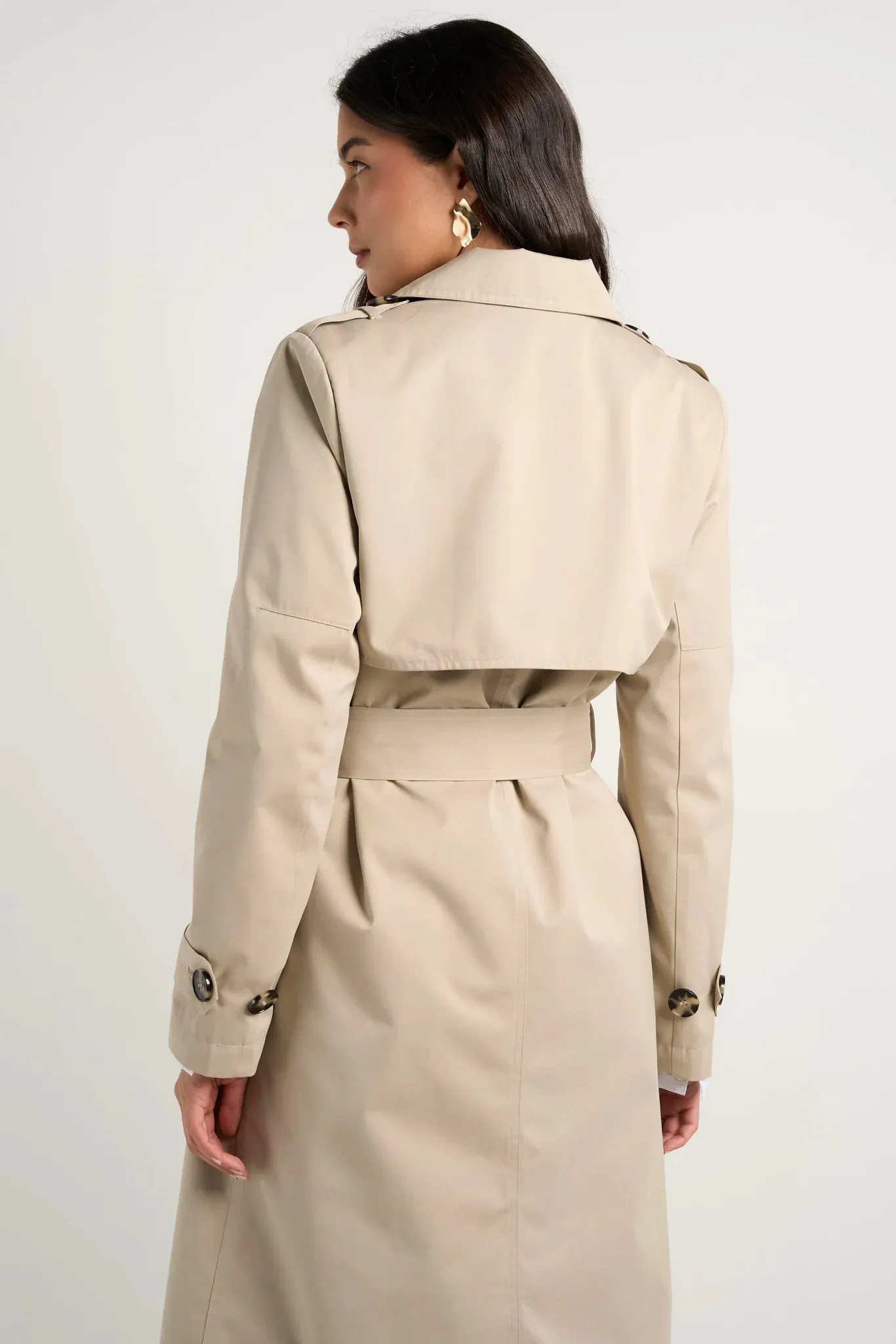 Kensington Trench Coat Stone