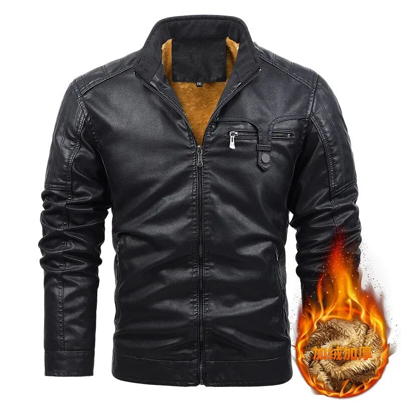 Leather Coat Jackets For Mens Winter Coats Man Men's Sports Sweat-shirts Parkas Down Light Vintage Hooded Golf Wear Clothing Hot