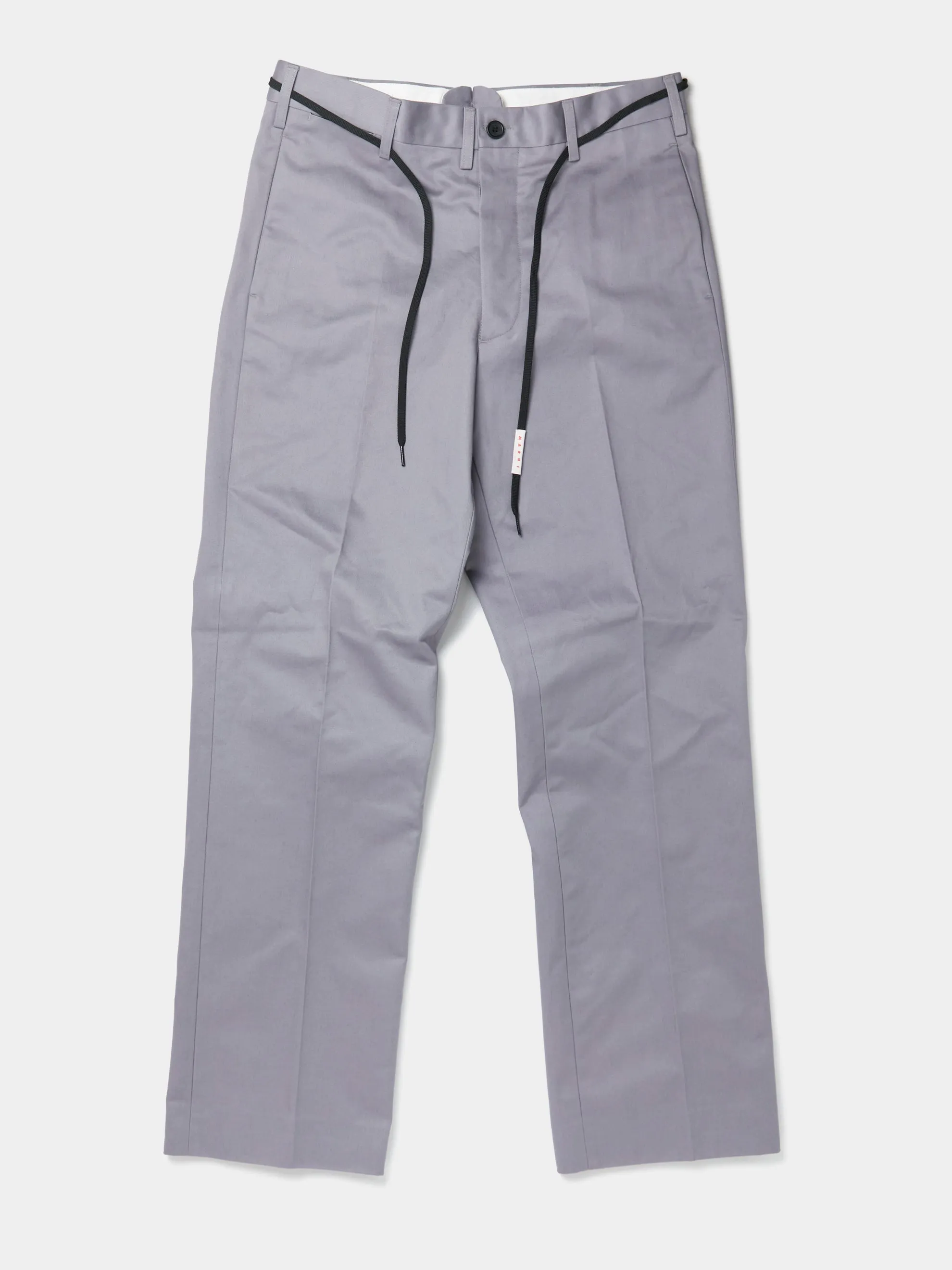 Leather Lace Chino Pants (Mercury)