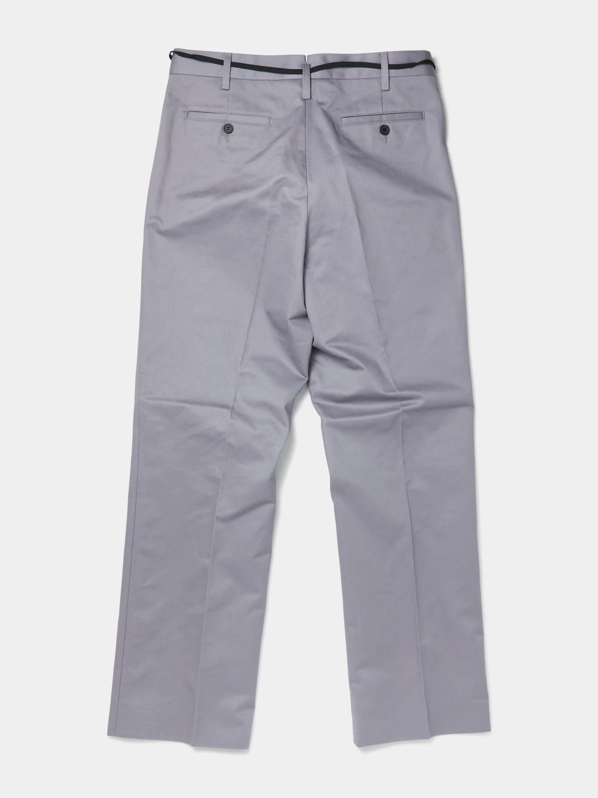 Leather Lace Chino Pants (Mercury)