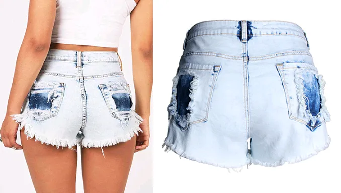 Light Blue Short Jeans Pants