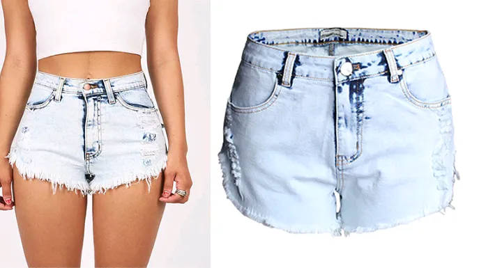 Light Blue Short Jeans Pants