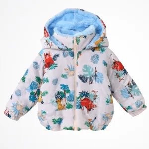 Lion King White Lined Puffer Jacket