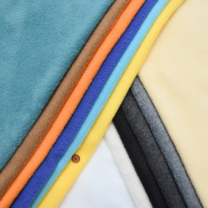 Made in China Polyester Anti-pilling Fleece Fabric Solid Color