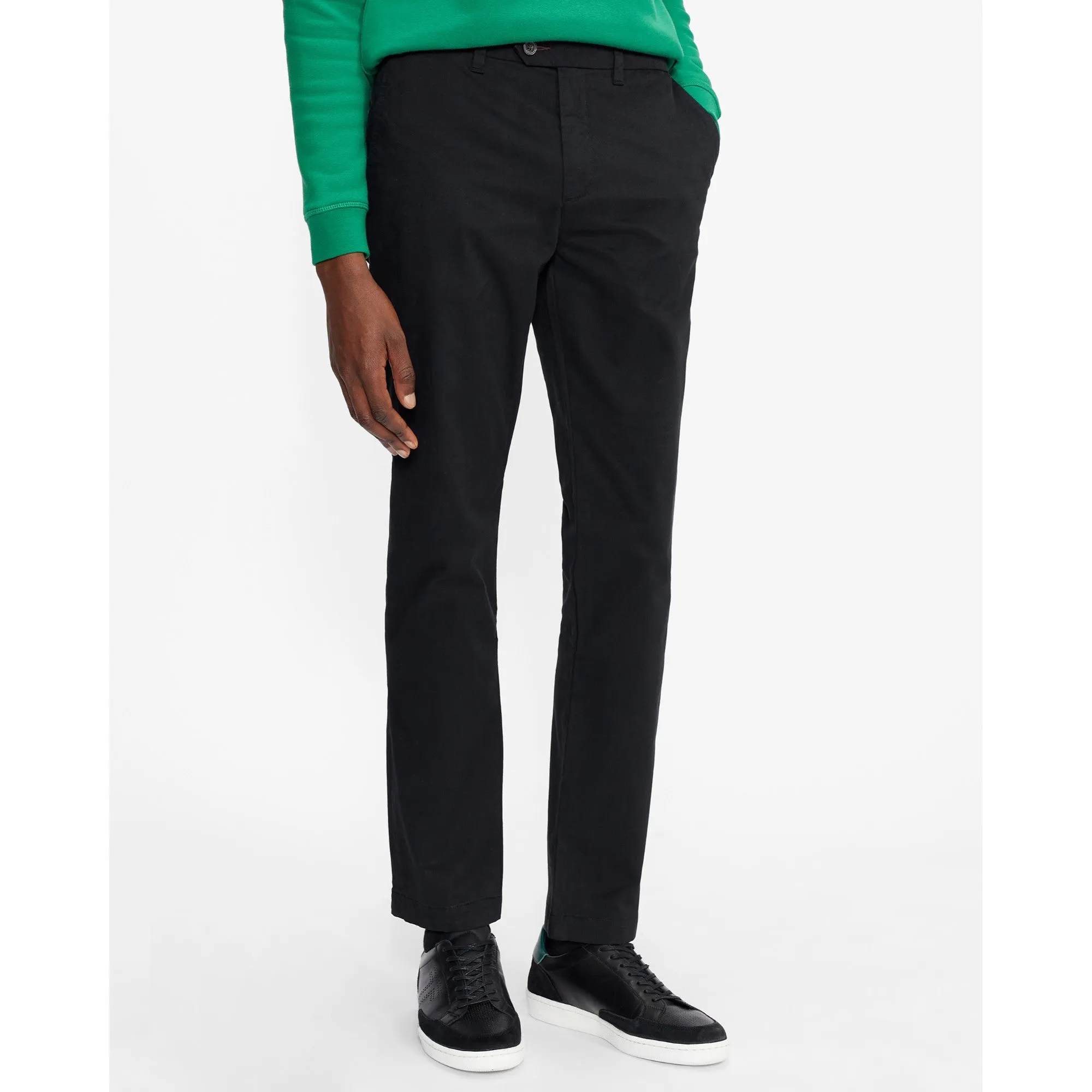 Men Mmt-Sincere-Slim Fit Plain Chino - Black