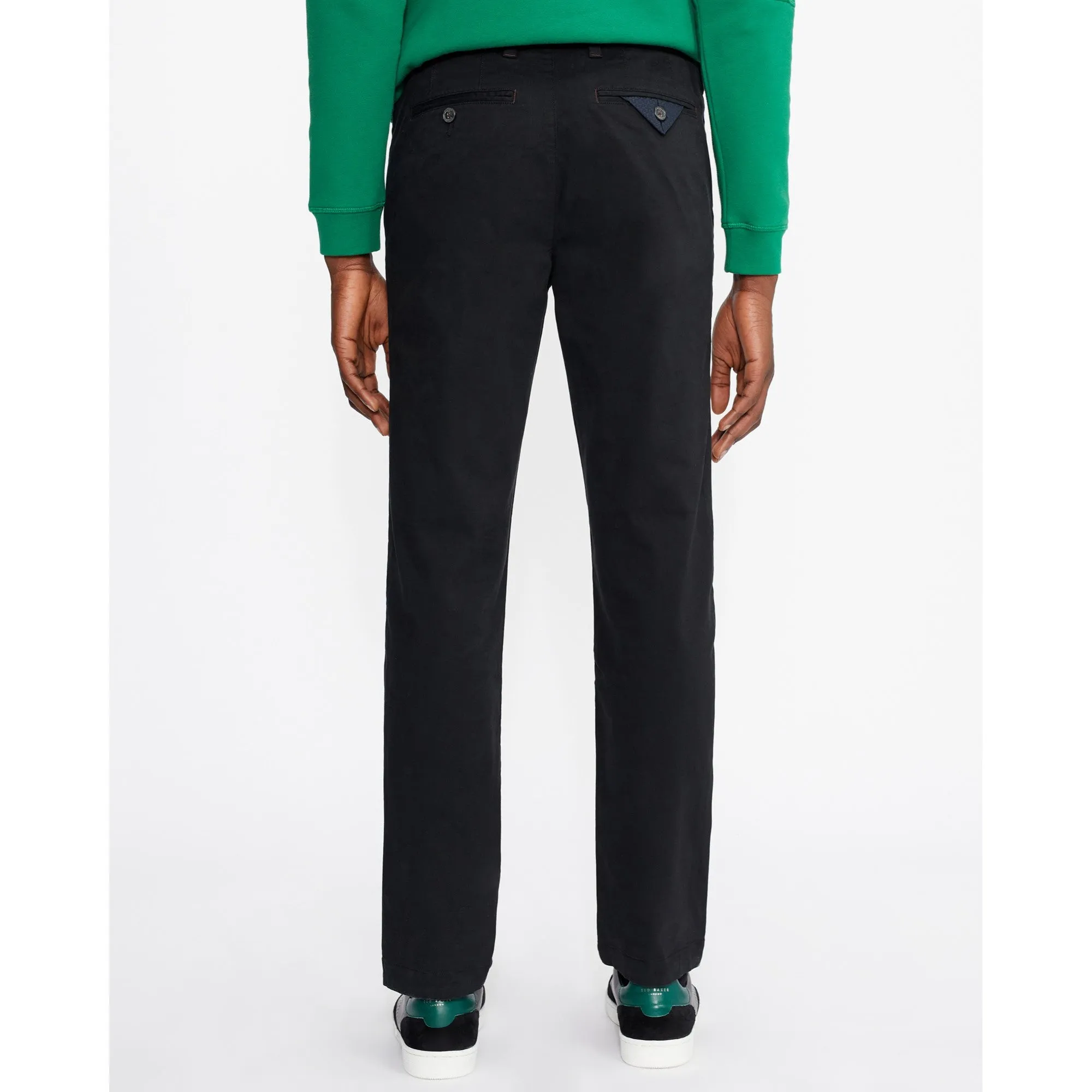 Men Mmt-Sincere-Slim Fit Plain Chino - Black