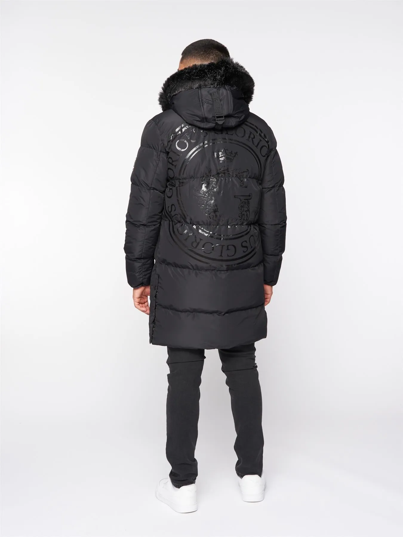 Mens Omarez 2.0 Long Puffer Jacket Black