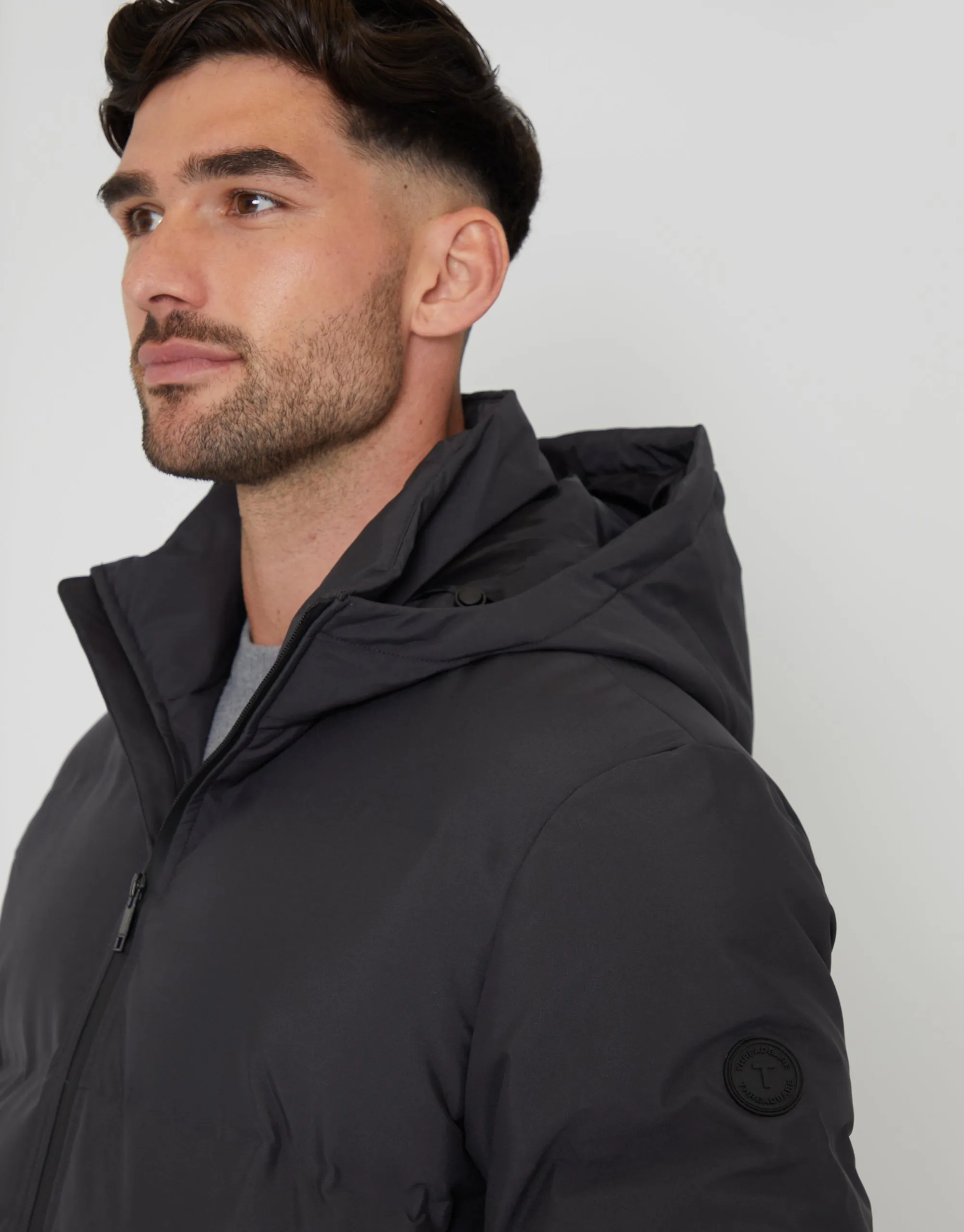 Men's Slate Hooded Puffer Jacket