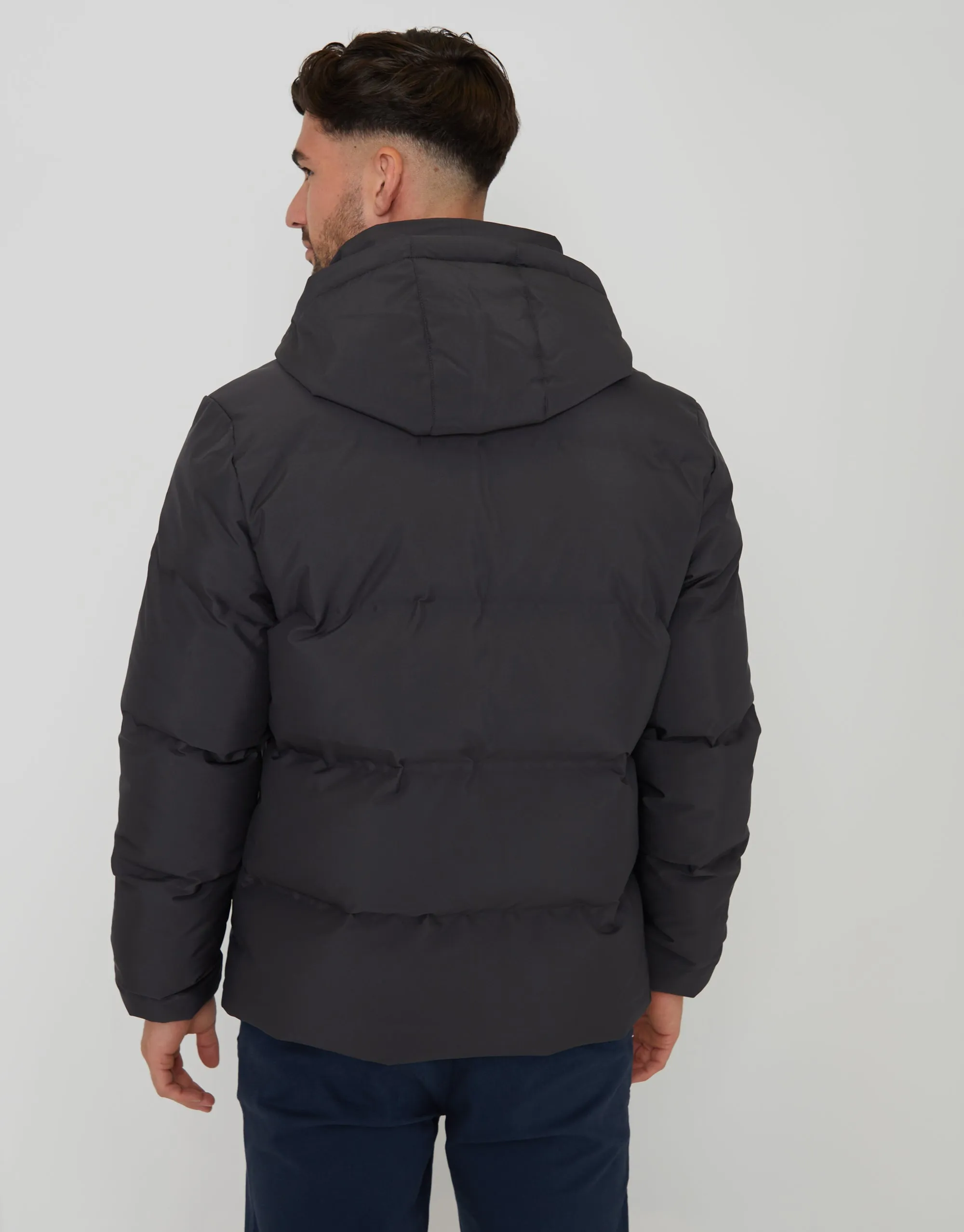 Men's Slate Hooded Puffer Jacket