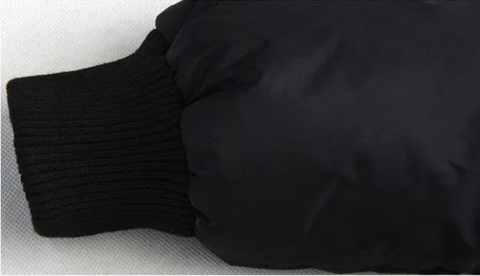 Men's Solid Color Thick Winter Jacket