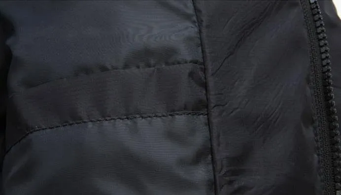 Men's Solid Color Thick Winter Jacket