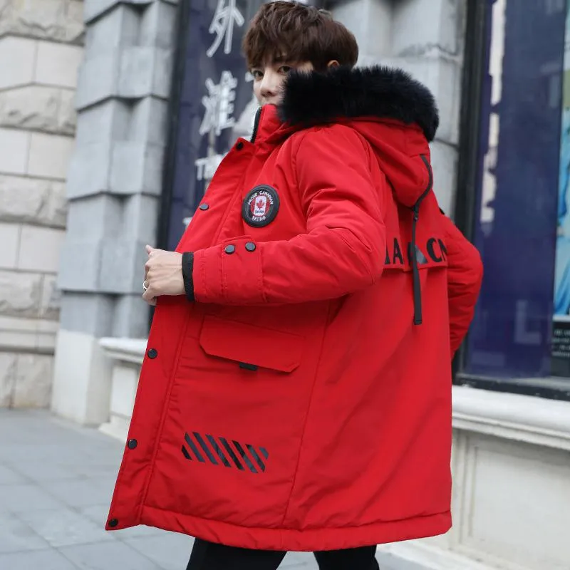 Men's Winter Casual Long Parka | Plus Size