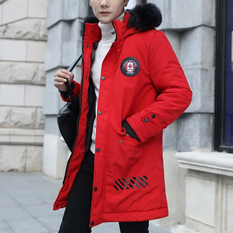 Men's Winter Casual Long Parka | Plus Size