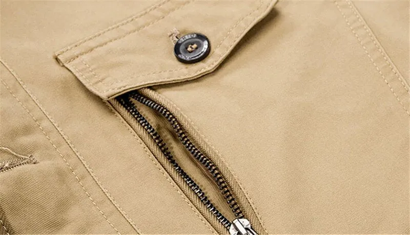 Men's Winter Casual Warm Fleece Hooded Parka