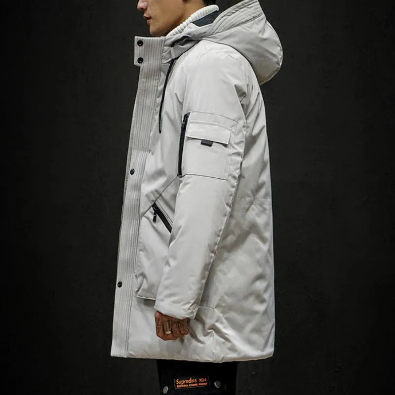 Men's Winter Casual Warm Long Parka | Plus Size