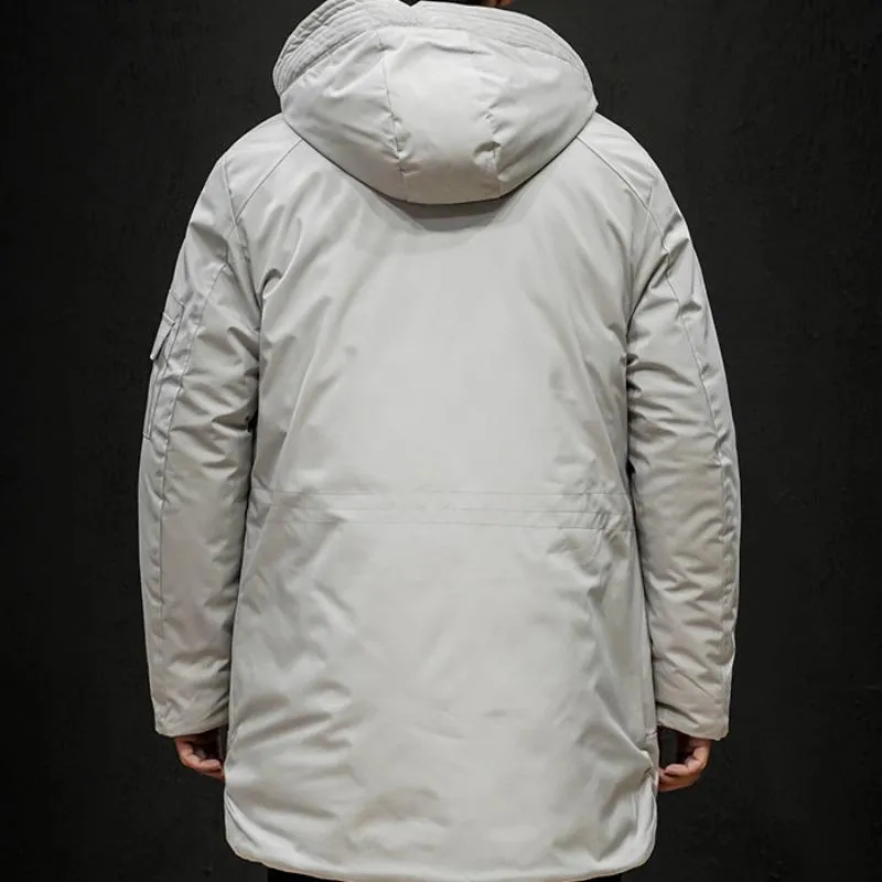 Men's Winter Casual Warm Long Parka | Plus Size
