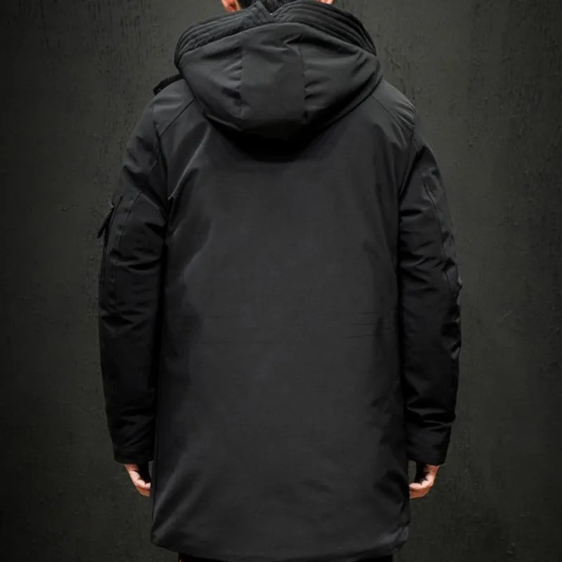 Men's Winter Casual Warm Long Parka | Plus Size