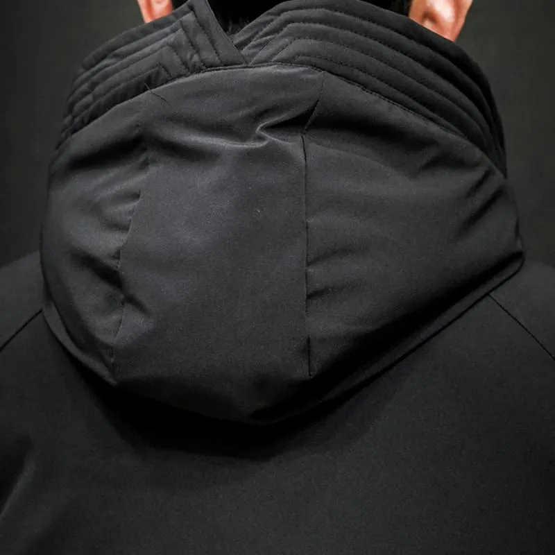 Men's Winter Casual Warm Long Parka | Plus Size
