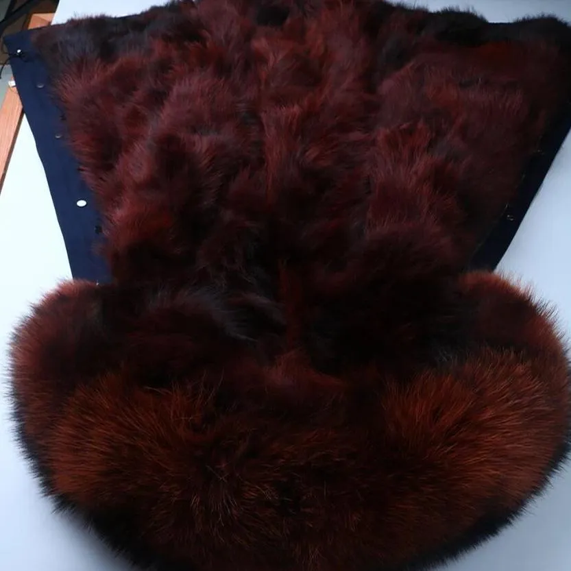 Men's Winter Casual Warm Slim Hooded Parka With Raccoon Fur