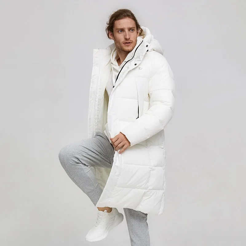 Men's Winter Casual Windproof Warm Hooded Parka