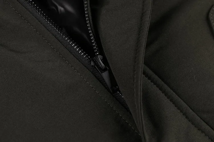 Men's Winter Cotton Padded Thermal Down Hooded Bomber | Men's Warm Parka
