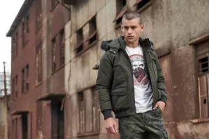 Men's Winter Cotton Padded Thermal Down Hooded Bomber | Men's Warm Parka