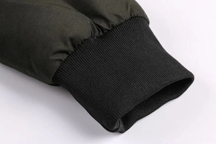 Men's Winter Cotton Padded Thermal Down Hooded Bomber | Men's Warm Parka