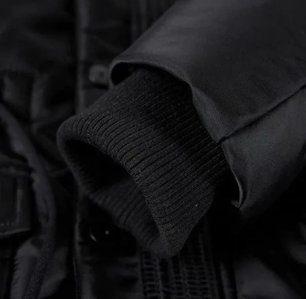 Men's Winter Loose Parka With Fur Hood