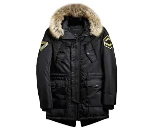 Men's Winter Loose Parka With Fur Hood