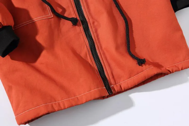 Men's Winter Solid Colored Parka | Plus Size