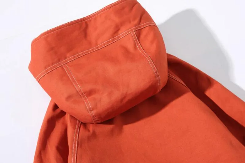 Men's Winter Solid Colored Parka | Plus Size